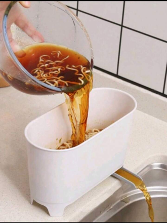  Кошче за боклук на плота ,Мини Домакинска кухненска  Кутия за съхранение ,Кошница за оттичане на мивка ,Сухо и мокро разделяне 